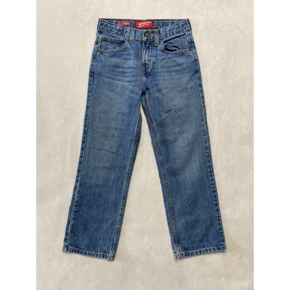 Arizona Jean Co Kids Boys Relaxed Fit Blue Denim Jeans Size 12 Regular 423-8503N